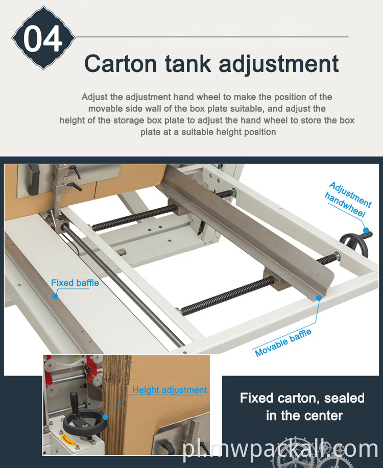 pakowacz kartonów Automatyczna maszyna do otwierania kartonów / maszyna do składania kartonów